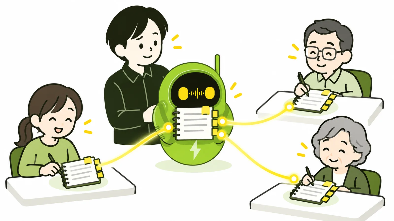 あなたの直しの記録が、スタッフ一人ひとりの手元の原稿にも届いている